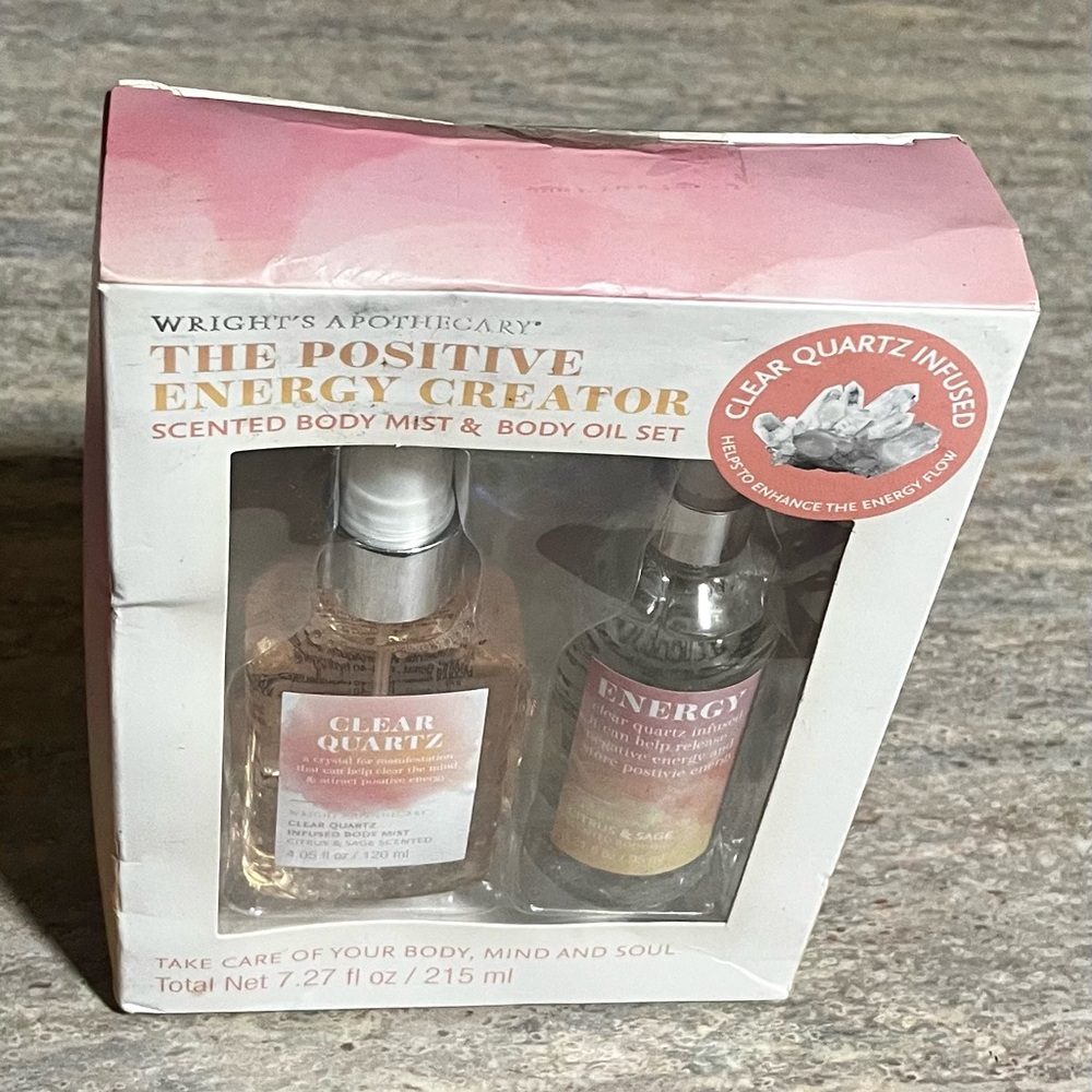 NIB Wright’s Apothecary The Positive Energy Creator Citrus Sage Set
